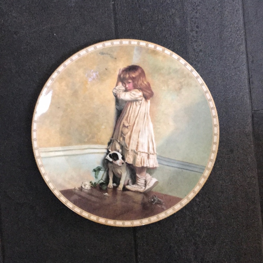 Victorian childhood plate
